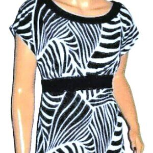 Kenneth Cole Reaction Black White Dress S